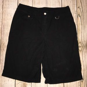 Black Bermuda shorts